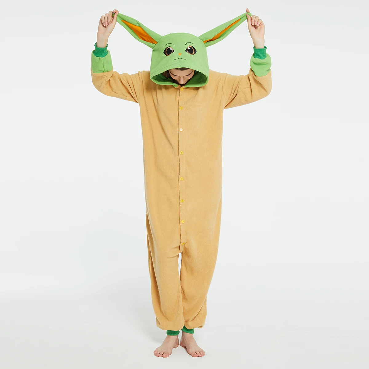 Romper Onesie Baby - 성인 요다 베이비 Grogu Onesies 할로윈