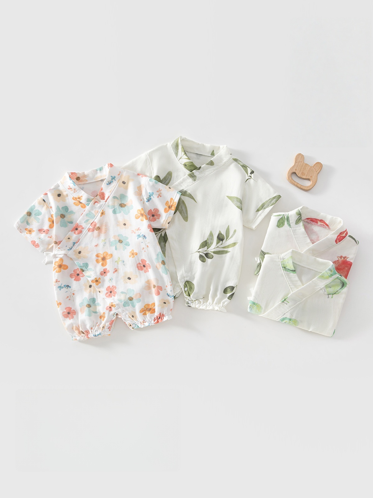 Bamboo Bodysuit Baby - 0-2Y 여름 아기 신생아 바디 슈트