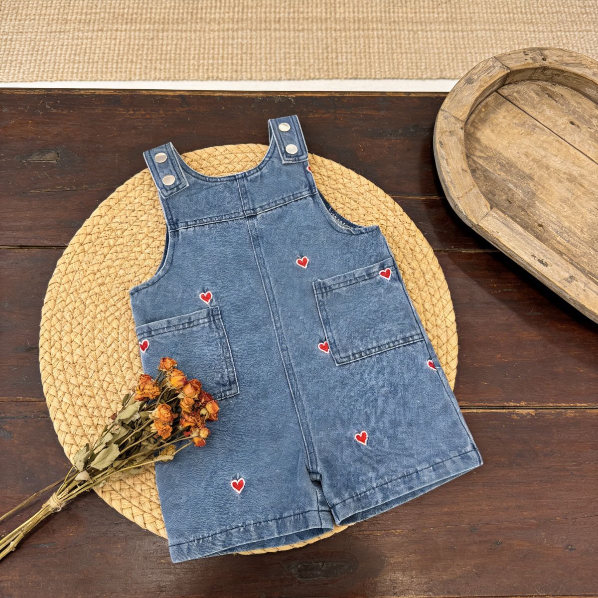 Baby Overall Denim - 2026 여름 새 여자아이 데님 오버올
