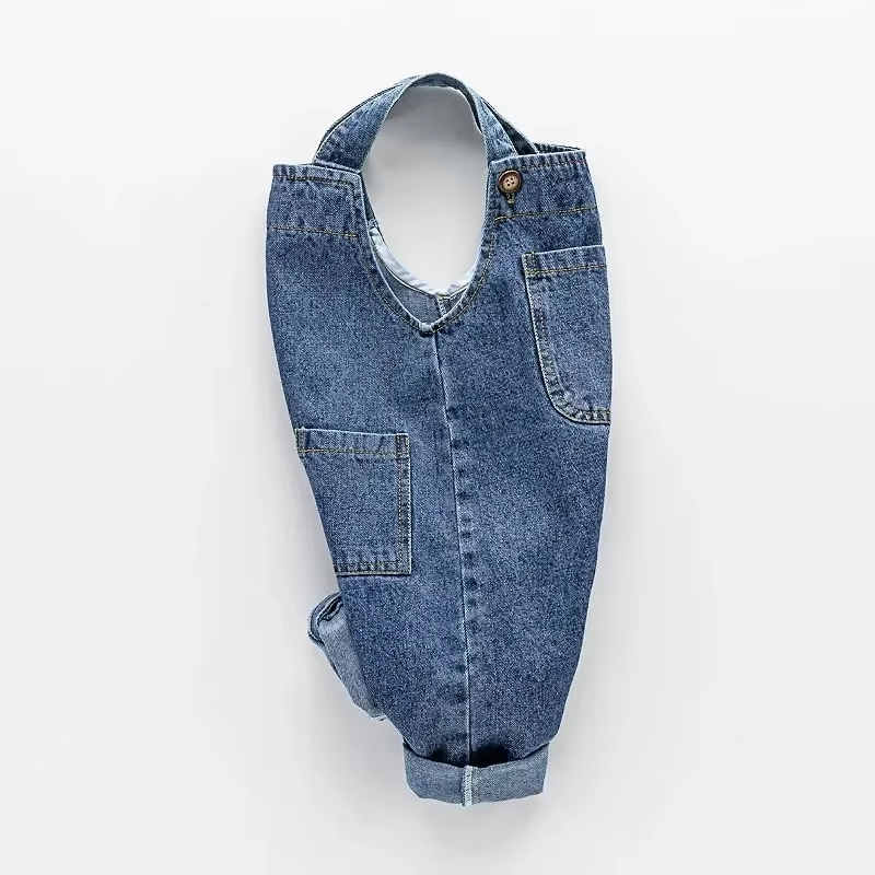 Baby Overall Denim - 봄과 가을 새로운 어린이 캐주얼 데님