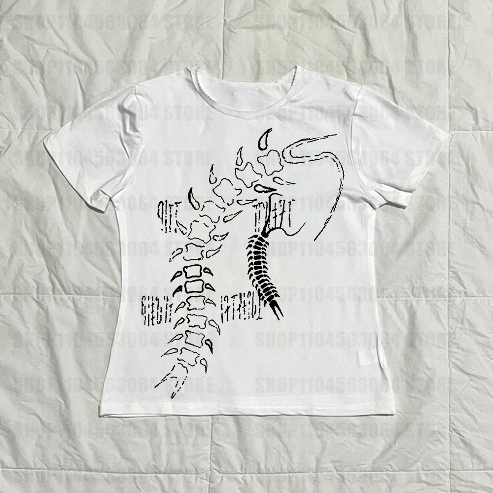 Baby Y2K Clothing - Y2k 탑 티셔츠 고딕 여성용 티셔츠