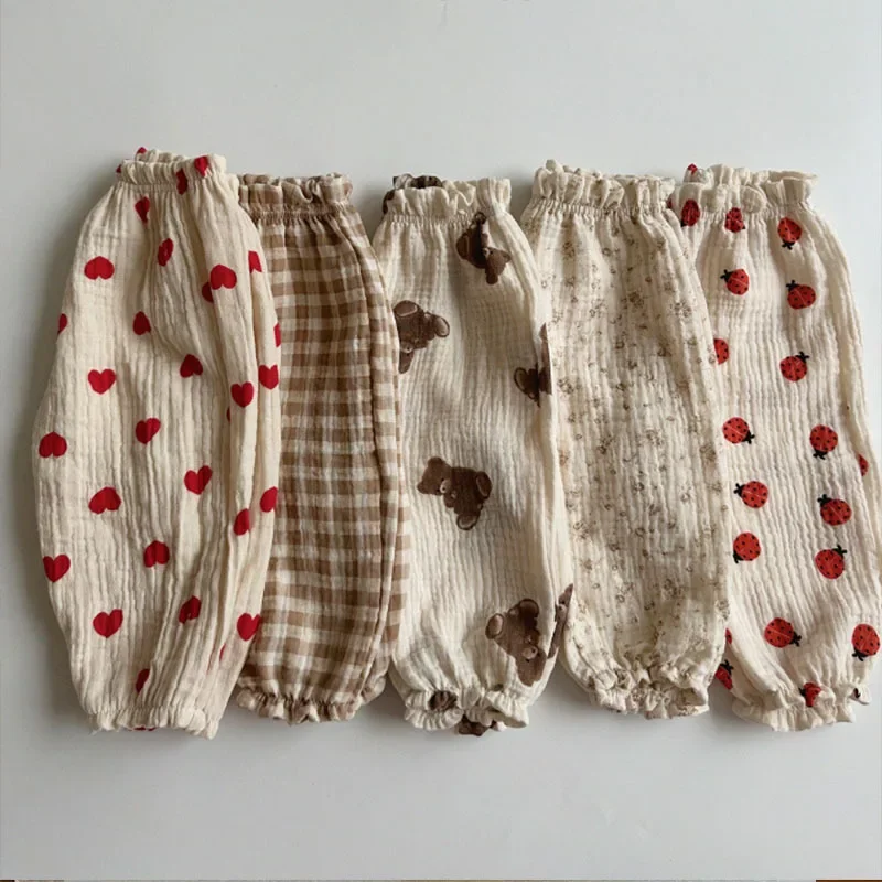 Baby Clothing Organic - 부드러운 무슬린 옷 바지 카프리 바지