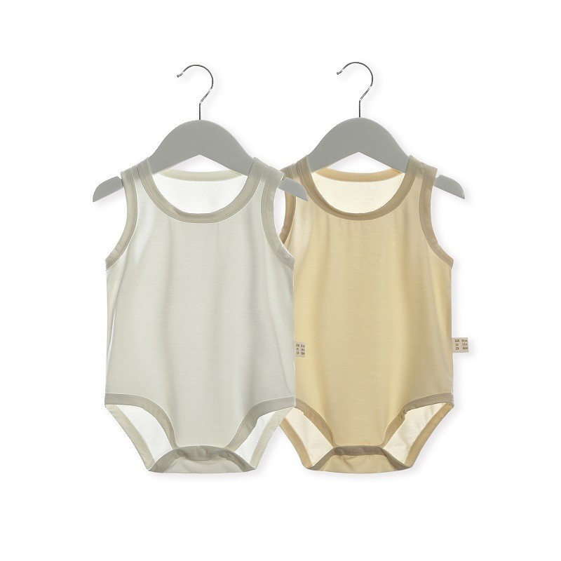 Bamboo Bodysuit Baby - 아기 민소매 바디수트 대나무 베이비 롬퍼