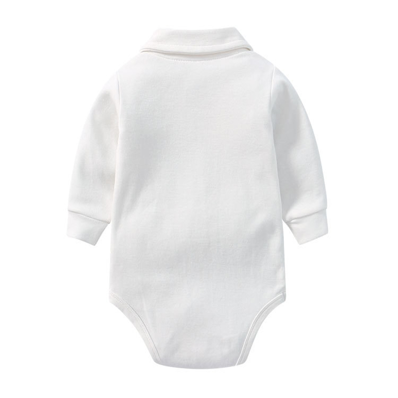 베이비 폴로 칼라 바디수트 100% 면 긴팔 단색 원지 - Romper Onesie Baby 리뷰 및 가격