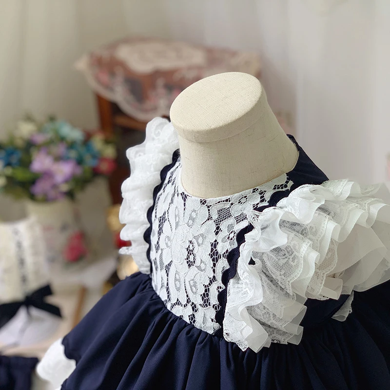 아기 의류 스페인어 빈티지 로리타 볼 가운 레이스 보우 - Baby Clothing Easter 리뷰 및 가격
