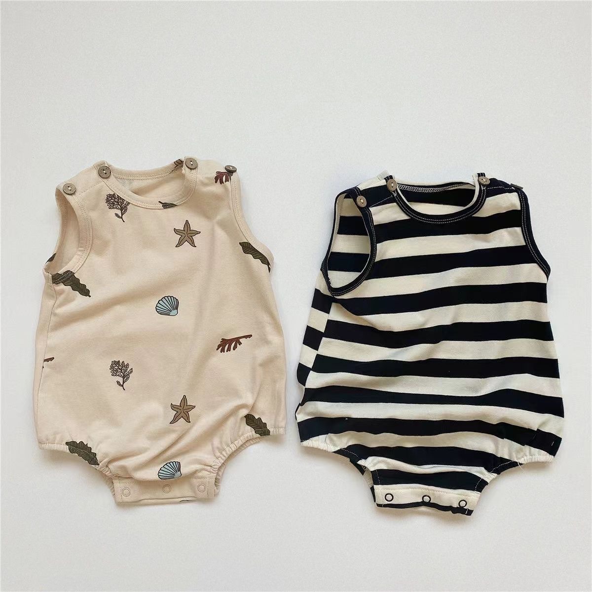 2 개 아기 소년 옷 새로 태어난 바디 슈트 코튼 프린 - Bamboo Bodysuit Baby 리뷰 및 가격