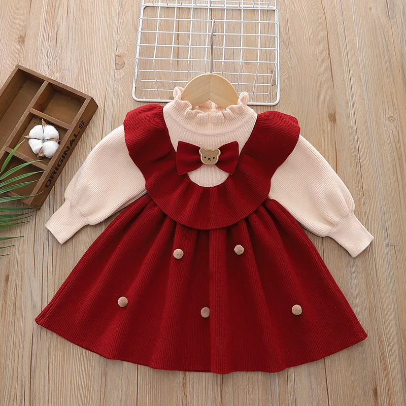 아기 소녀 옷 가을 겨울 따뜻한 아동 의류 니트 새해  - Baby Clothing For Girls 리뷰 및 가격