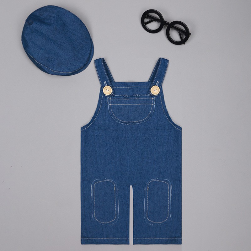 ❤️ 신생아 사진 촬영 의류 데님 오버롤 스튜디오 아기 - Baby Overall Denim 리뷰 및 가격