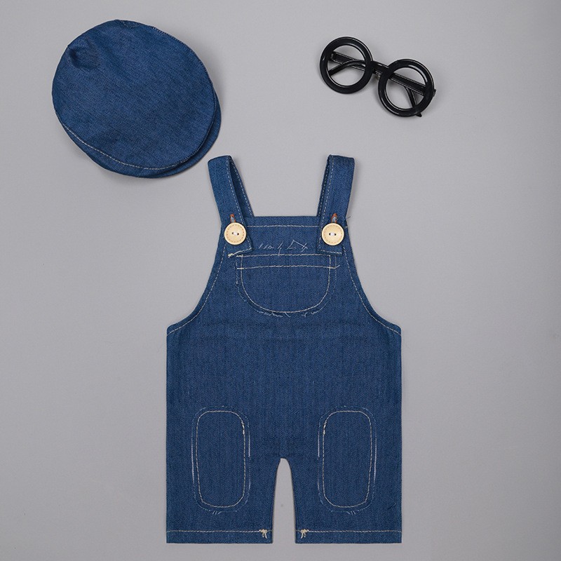 ❤️ 신생아 사진 촬영 의류 데님 오버롤 스튜디오 아기 - Baby Overall Denim 리뷰 및 가격