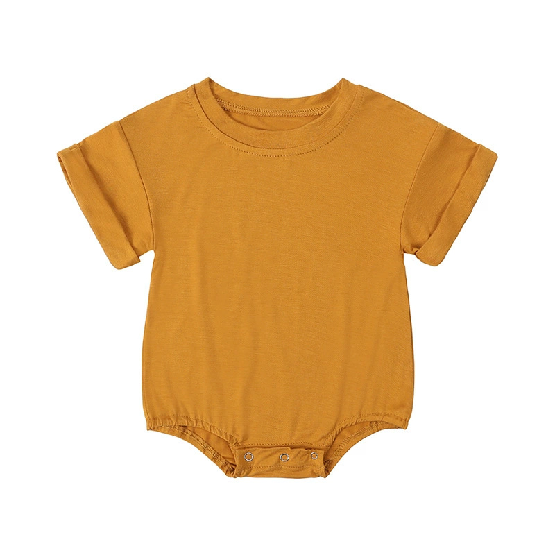 신생아 남아 여아 베이직 무지 반팔 롬퍼 대나무 섬유  - Bamboo Bodysuit Baby 리뷰 및 가격