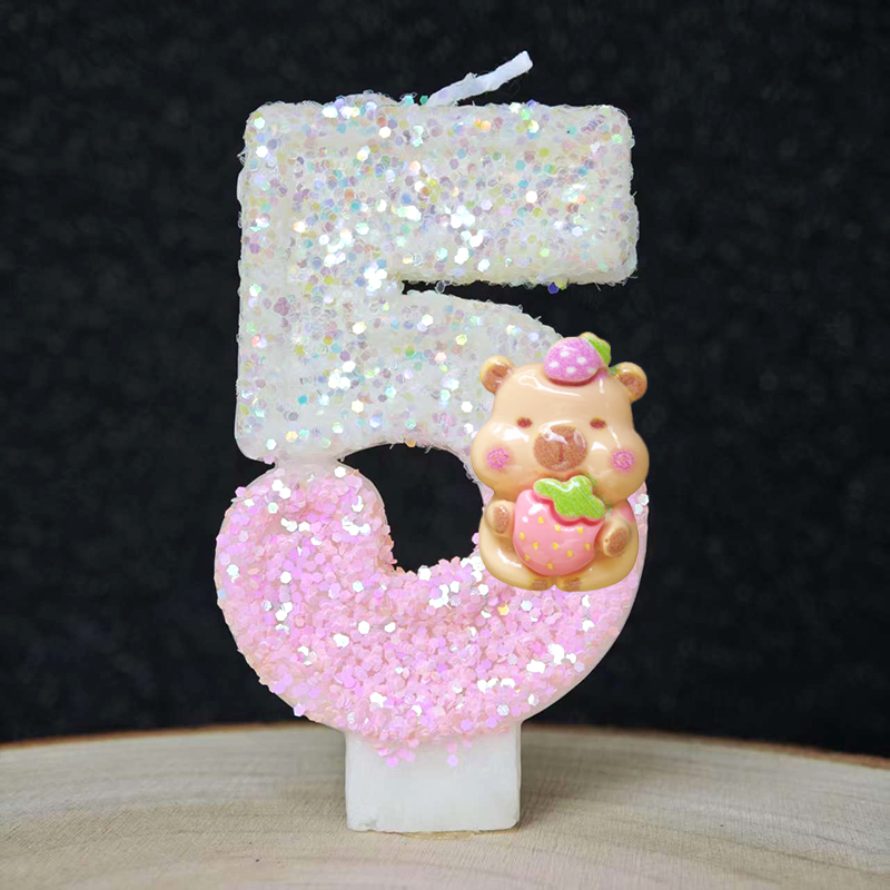 새로운 카피바라 양초 케이크 장식 테마 0-9 숫자 양 - Baby Clothing Easter 리뷰 및 가격