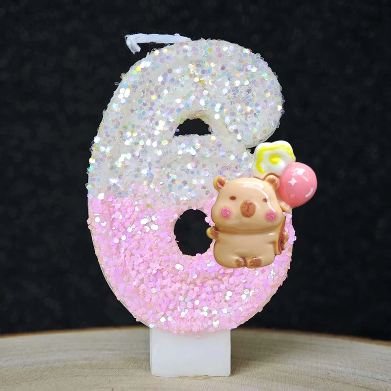 새로운 카피바라 양초 케이크 장식 테마 0-9 숫자 양 - Baby Clothing Easter 리뷰 및 가격