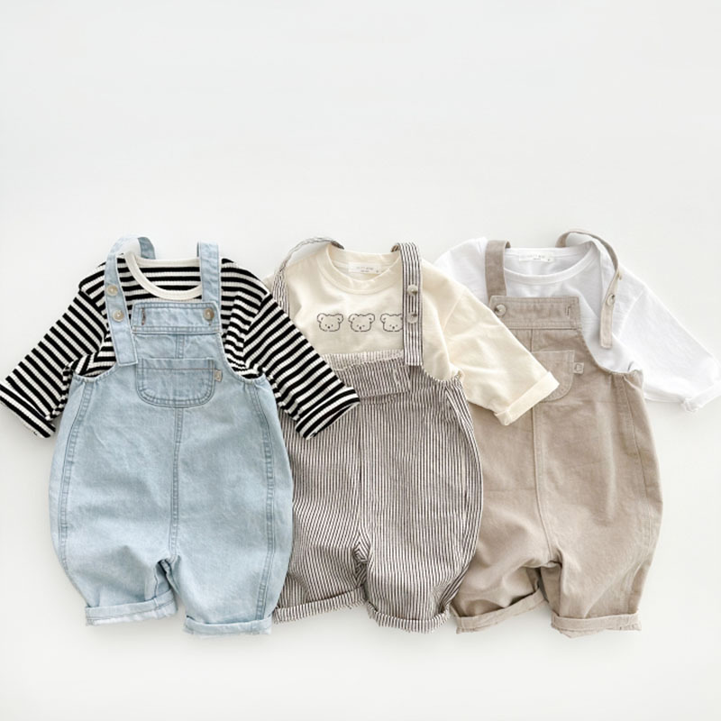 2025 봄 여름 어린이 소년 청바지 코튼 패치 포켓  - Baby Overall Denim 리뷰 및 가격