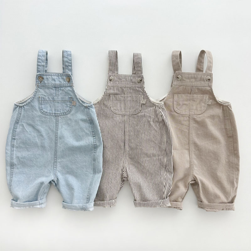 2025 봄 여름 어린이 소년 청바지 코튼 패치 포켓  - Baby Overall Denim 리뷰 및 가격