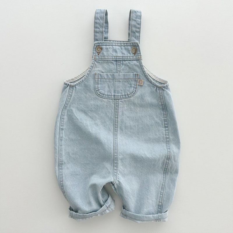 2025 봄 여름 어린이 소년 청바지 코튼 패치 포켓  - Baby Overall Denim 리뷰 및 가격
