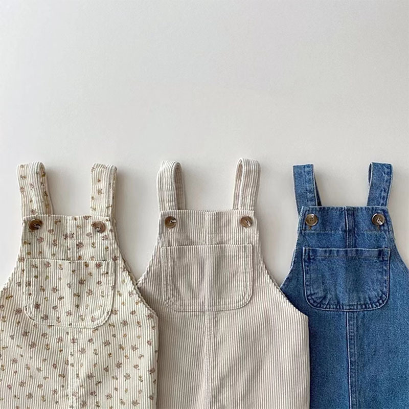 유아 여아 스트랩 바지 단색 유아 남아 다용도 캐주얼  - Baby Overall Denim 리뷰 및 가격