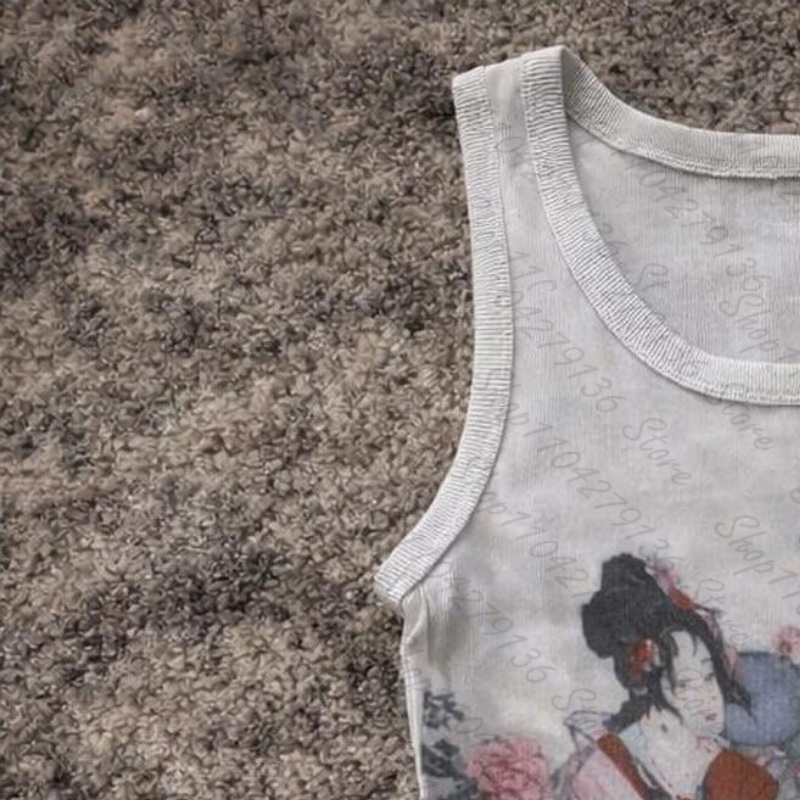 여름 패션 Y2K 스타일 펑크 고딕 프린팅 스트릿 베스 - Baby Y2K Clothing 리뷰 및 가격