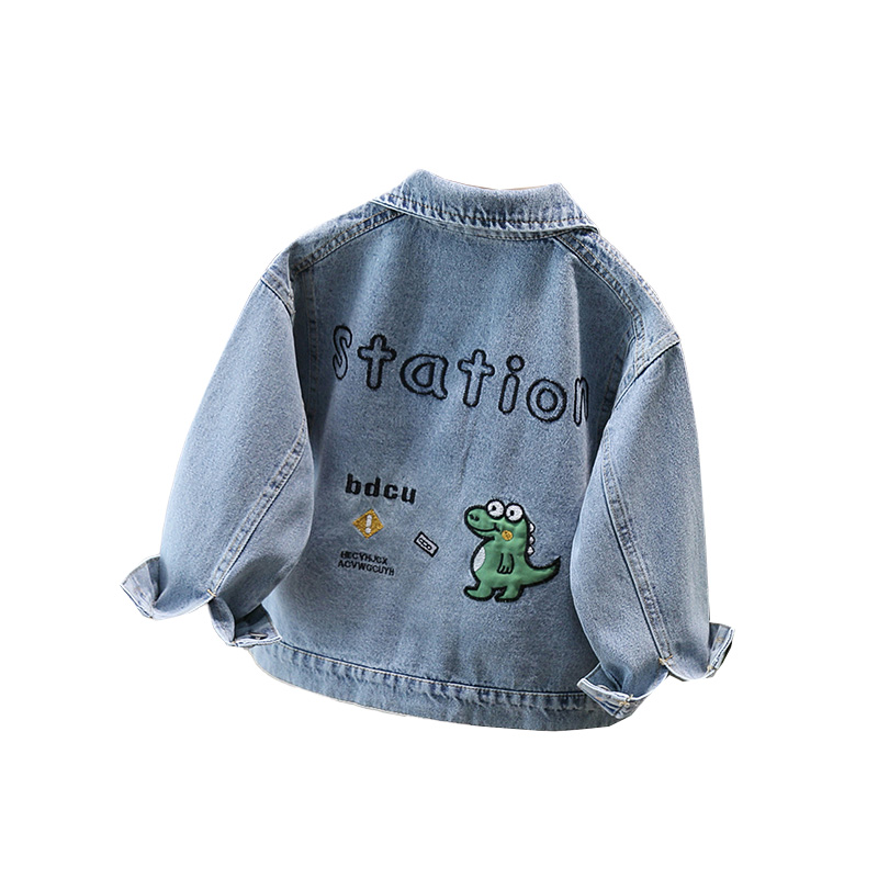 귀여운 스타일 아기 어린이 데님 자켓 어린이를위한 공룡 - Baby Clothing For Girls 리뷰 및 가격
