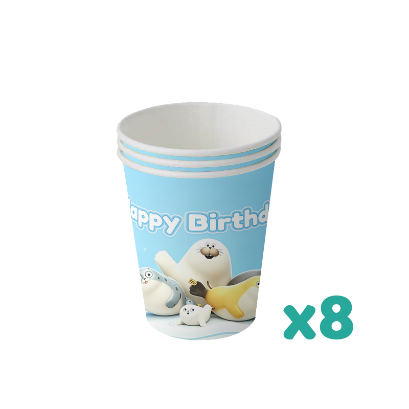 화난 물개돌고래 생일 파티 장식 동물 테마 용품 배경  - Baby Clothing Easter 리뷰 및 가격