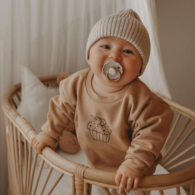 O-넥 밀크 프린트 스웨터, 가을 의류, 어린이 소녀, - Baby Clothing Organic 리뷰 및 가격