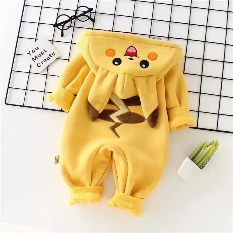 만화 포켓 몬스터 아기 잠옷 신생아 귀여운 겨울 긴팔  - Romper Onesie Baby 리뷰 및 가격