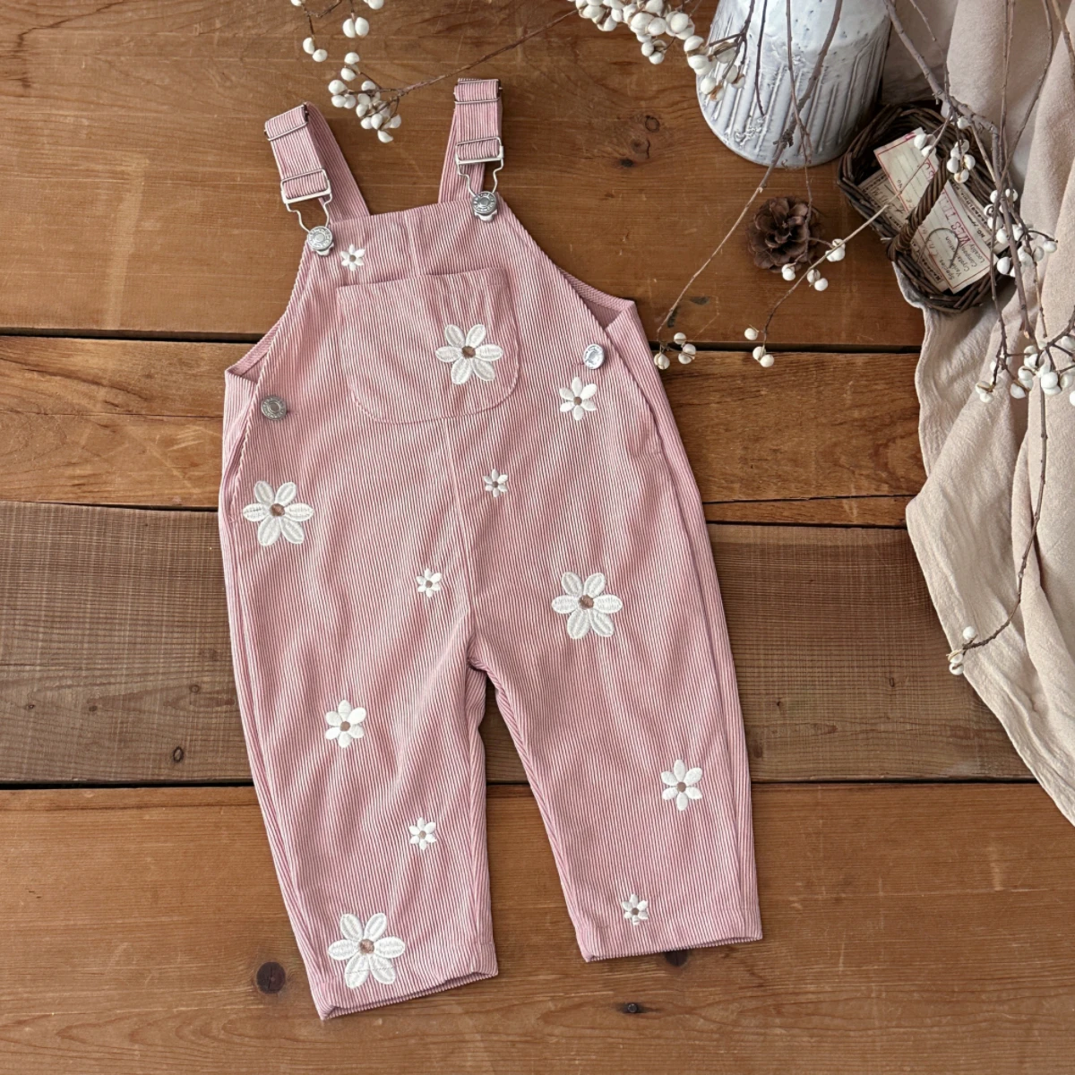 한국 스타일 아기 남아 여아 점프슈트 데이지 자수 데님 - Baby Overall Denim 리뷰 및 가격