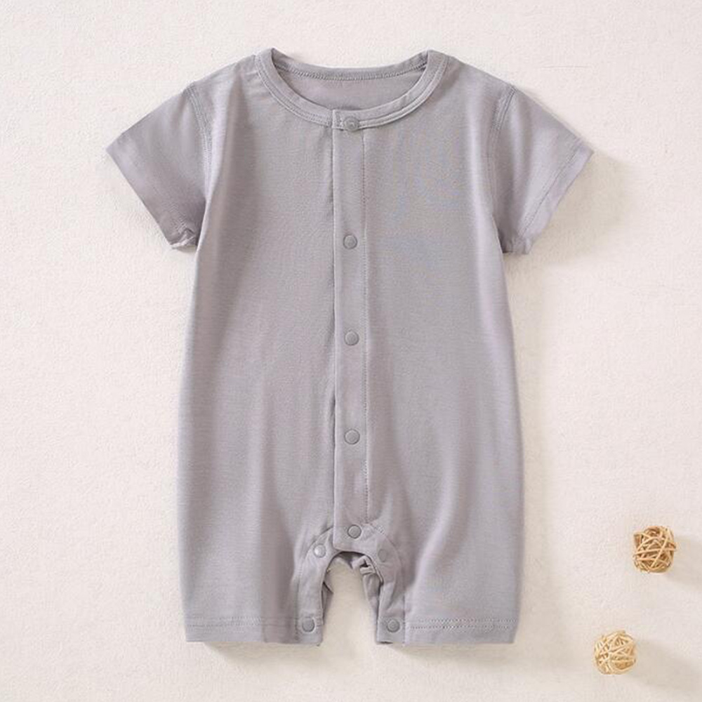 아기 남아 여름 반팔 롬퍼 얇은 타입 단색 유아복 신생 - Baby Clothing Factory 리뷰 및 가격