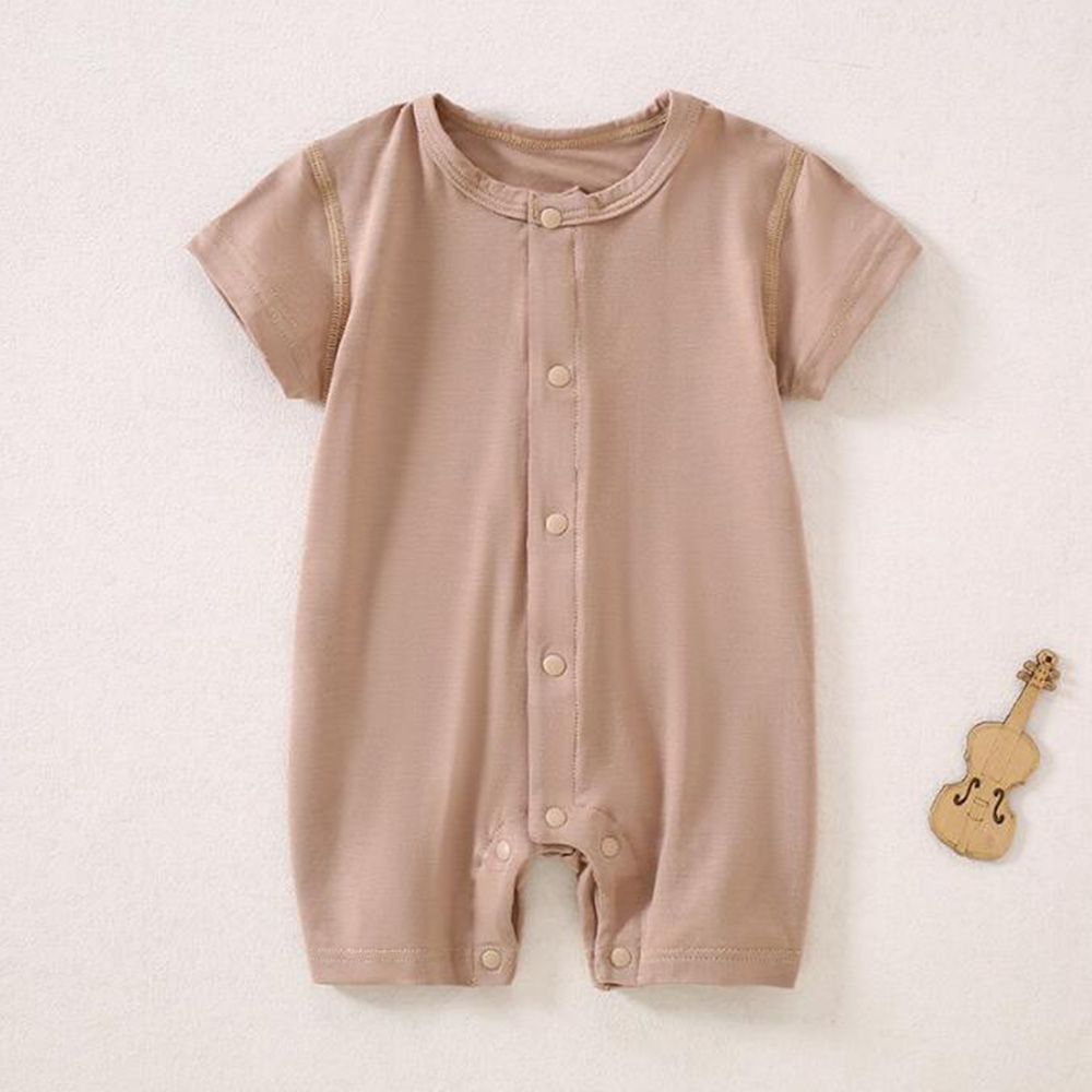 아기 남아 여름 반팔 롬퍼 얇은 타입 단색 유아복 신생 - Baby Clothing Factory 리뷰 및 가격