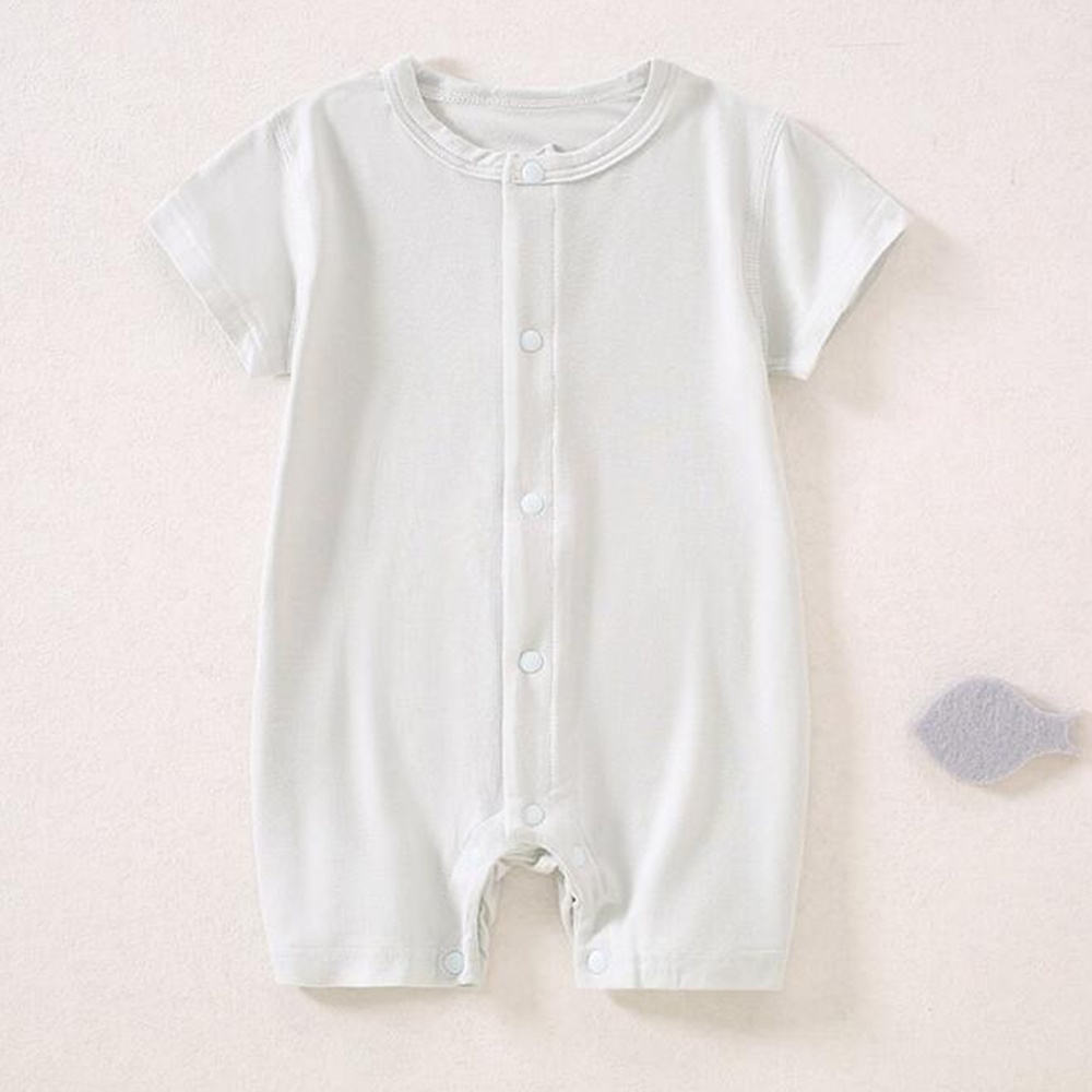 아기 남아 여름 반팔 롬퍼 얇은 타입 단색 유아복 신생 - Baby Clothing Factory 리뷰 및 가격