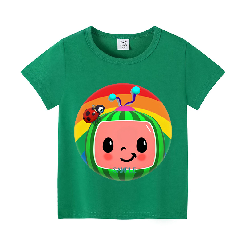 Cocomelons 베이비 티셔츠 애니메이션 코튼 반팔 - Baby Clothing For Girls 리뷰 및 가격