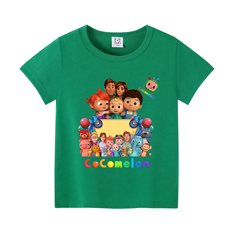 Cocomelons 베이비 티셔츠 애니메이션 코튼 반팔 - Baby Clothing For Girls 리뷰 및 가격