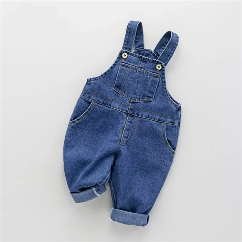 새로운 어린이 올 매치 데님 오버올 소년 소녀 캐주얼  - Baby Overall Denim 리뷰 및 가격