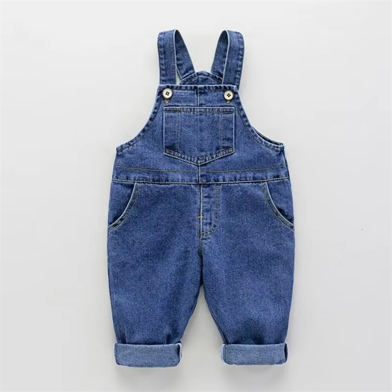 새로운 어린이 올 매치 데님 오버올 소년 소녀 캐주얼  - Baby Overall Denim 리뷰 및 가격