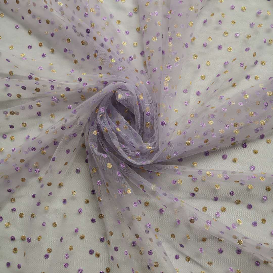 0.5M 화려한 폴카 도트 글리터 프린트 메쉬 원단 신 - Baby Clothing Organic 리뷰 및 가격