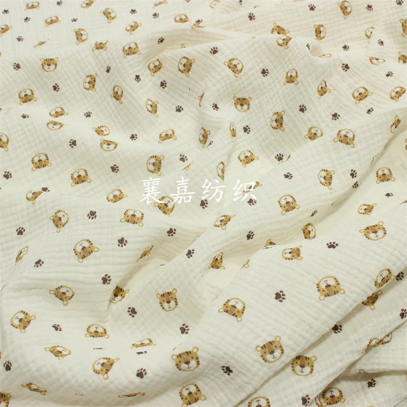 100X135cm 아기 면화 거즈 크레페 호랑이 머리  - Baby Clothing Organic 리뷰 및 가격