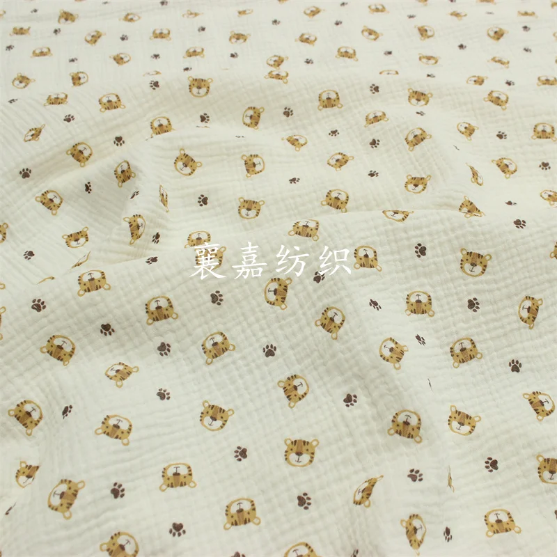 100X135cm 아기 면화 거즈 크레페 호랑이 머리  - Baby Clothing Organic 리뷰 및 가격