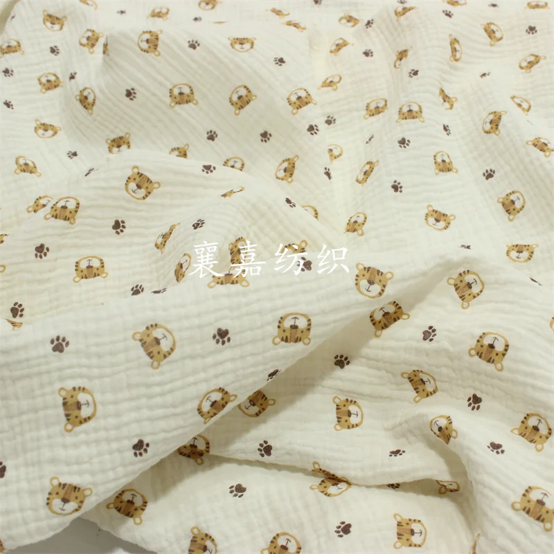 100X135cm 아기 면화 거즈 크레페 호랑이 머리  - Baby Clothing Organic 리뷰 및 가격